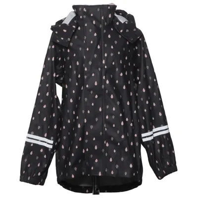 Rain jacket (Black, Pink) from Kaxs by KappAhl Polyester, Polyurethane