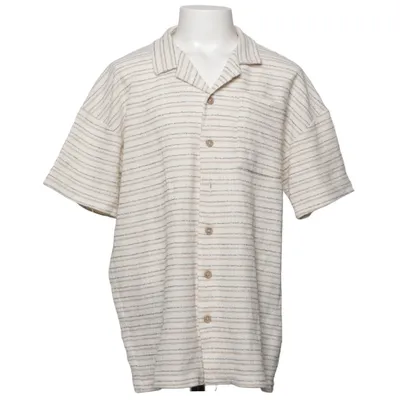 Short sleeve shirt (White, Beige, Blue) from LC Waikiki Cotton, Polyester
