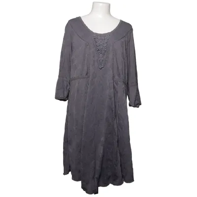Dress (Gray) from Zay Cotton, Polyester, Viscose