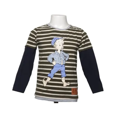 T-shirt à manches longues (Vert, Bleu, Blanc) de Emil i Lönneberga Élasthane, Coton biologique