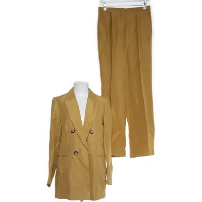Suit (Yellow) from Massimo Dutti Linen, Viscose