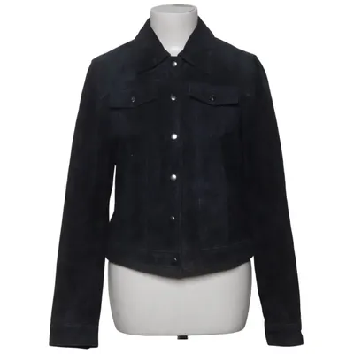 Lederjacke (Blau) von Vero Moda Denim Leder, Polyester