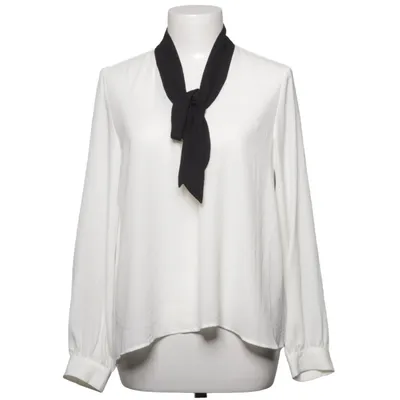Pussy bow blouse (White, Black) from H&M Polyester