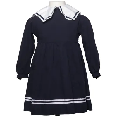 Kleid (Blau, Weiß) von Hübner Baumwolle, Polyester