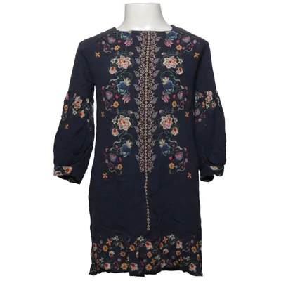 Dress (Blue, Multicolored) from Zara Girls Soft Collection Viscose