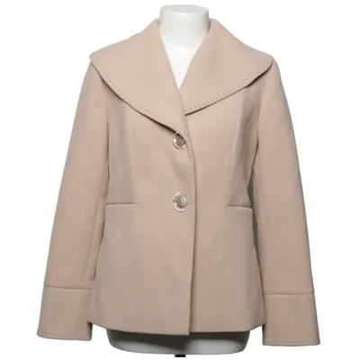 Erwt jas (Beige) van Marie Kasjmier, Wol