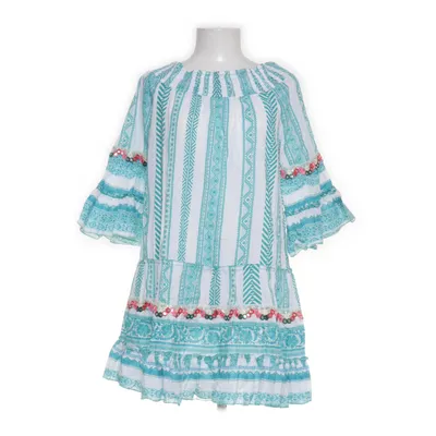 Dress (White, Multicolored) from Sumitra Cotton