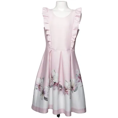 Jurk (Roze, Wit) van Magnolia Elastaan, Polyester