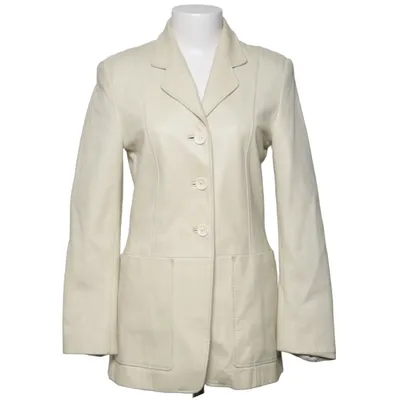 Læderblazer (Beige) fra Zapa Læder