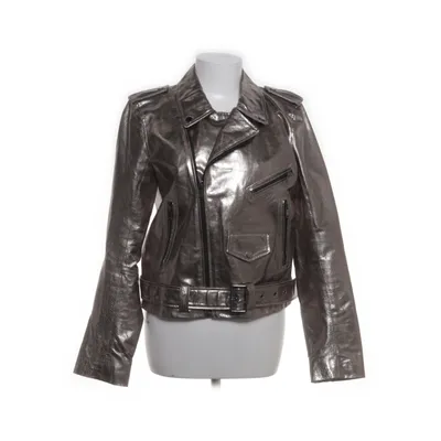Bikerjacka (Silverfärgad) från Zara Woman Polyester, Polyuretan