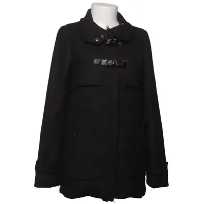 Duffle jas (Zwart) van Denny Rose Katoen, Elastaan, Polyester
