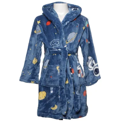 Badjas (Blauw, Meerkleurig) Polyester