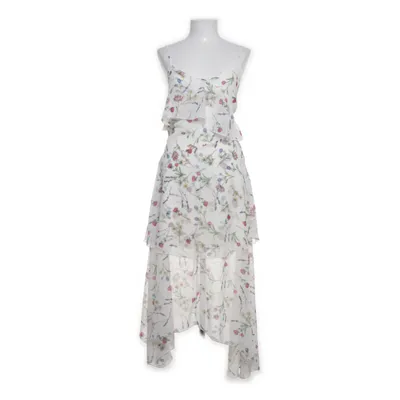 Jurk (Wit, Meerkleurig) van Stradivarius Polyester
