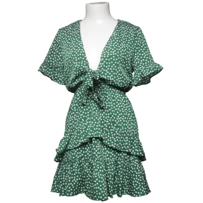 Dress (Green, White) from Holly Polyester, Viscose