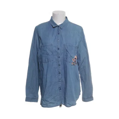 Denim blouse (Blauw) van Gina Katoen