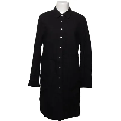 Robe chemise (Noir) de Cappuccini Coton, Lin