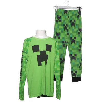Pyjamas (Creeper) från Minecraft Bomull, Polyester