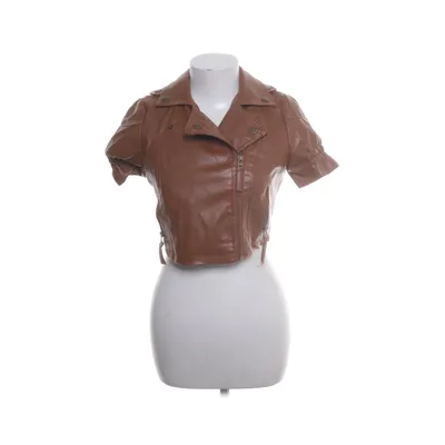 Biker gilet (Bruin) van Paper Tee Polyurethaan, Polyester