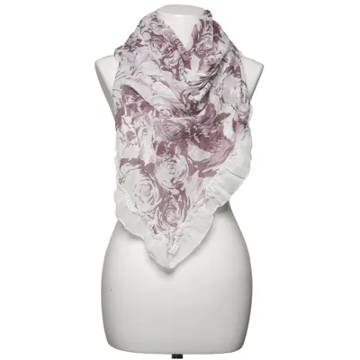 Shawl (White, Purple) from Accessories MQ Cotton
