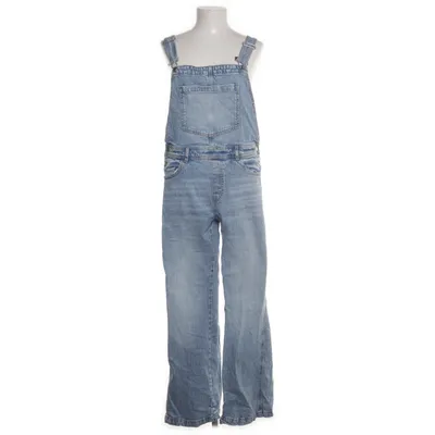 Tuinbroek (Blauw) van Denim Elastaan, Katoen