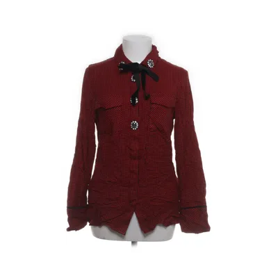 Knytblus (Röd, Svart) från River Island Viskos