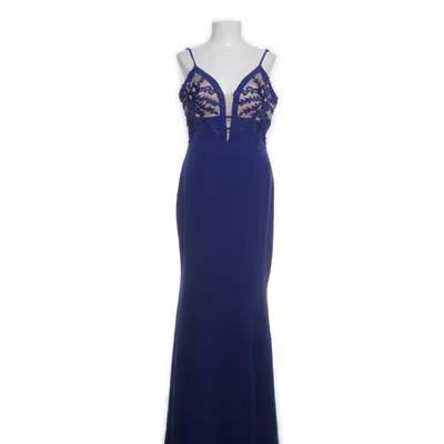 Evening gown (Blue) from Biba Acrylic, Cotton, Leather, Linen, Nylon, Polyester, Silk, Viscose, Wool