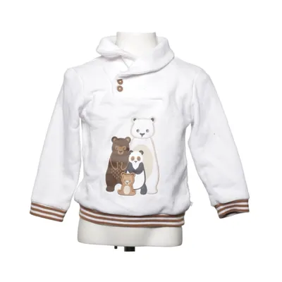 Sweatshirt (White, Brown) from Obaïbi Cotton, Polyester