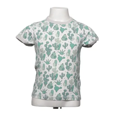 T-shirt (Blanc, Vert) de Maxomorra Coton, Élasthane