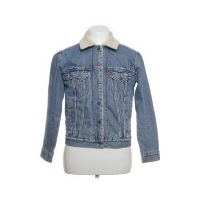 Lined denim jacket (Blue, White) from Levi Strauss & Co Cotton, Faux fur