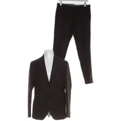 Costume (Marron) de Adverb Acétate, Laine, Viscose