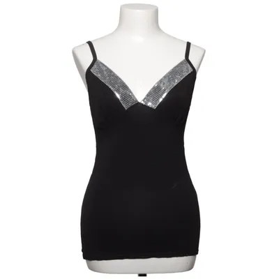 Tank Top (Black) from Miss Ewing Elastane, Viscose