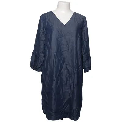 Denim jurk (Blauw) van Hallhuber Katoen, Modal