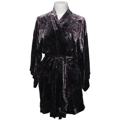 Robe de chambre (Violet, Noir) de Katarina Nyman Soie, Viscose