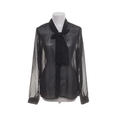 Pussy bow blouse (Black, White) from Hema Polyester