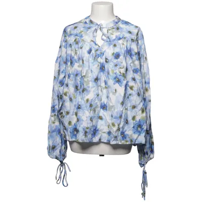 Bluse (Blå, Hvid, Flerfarvet) fra Lindex Polyamid, Viscose