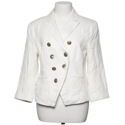 Blazer (Hvid) fra Flash Woman Linned, Polyester, Viscose