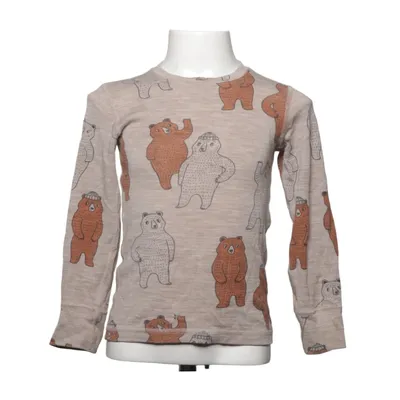 Long sleeve T-shirt (Brown, Beige) from Fix by Lindex Merino wool