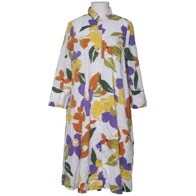 Shirt dress (White, Multicolored) from Robert Friedman Cotton