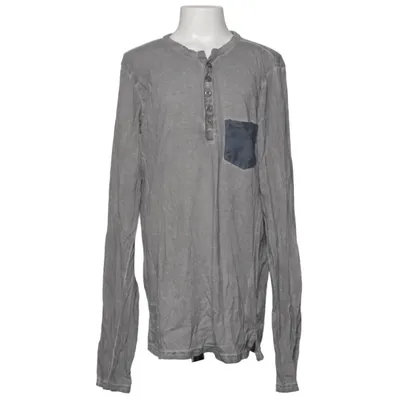 Henley shirt (Grijs) van Deeluxe Katoen