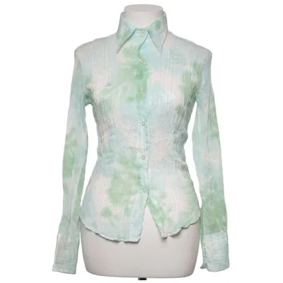 Chemise (Vert, Blanc, Bleu) de Gaia Coton, Polyester
