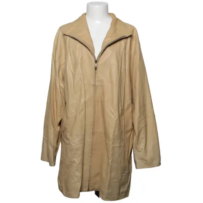 Läderkappa (Beige) från Christ Acetat, Skinn, Viskos