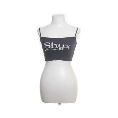 Crop top (Gray) from Shyx Cotton, Elastane