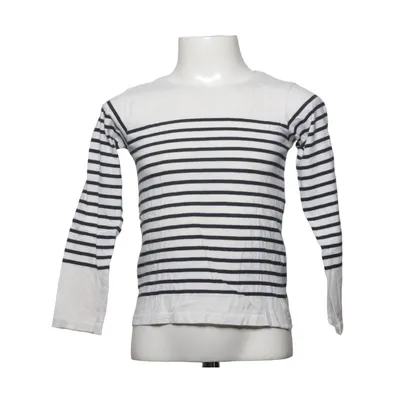 Langærmet t-shirt (Hvid, Blå) fra Lisa Rose