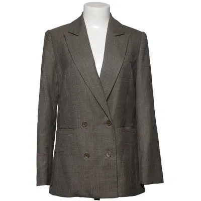 Blazer (Brown) from Reformation Lyocell, Polyester, Wool