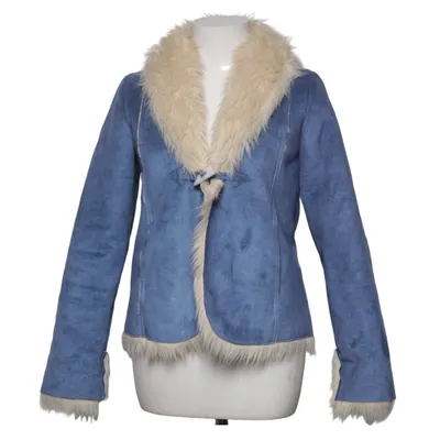 Shearlingjacka (Blå, Beige)