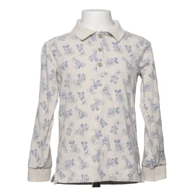 T-shirt manches longues (Beige, Bleu) de Disney x Polarn O. Pyret Élasthane, Coton biologique
