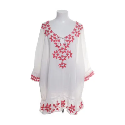 Tunika (Vit, Röd) från By Malina Bomull