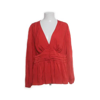 Blouse (Red) from SBetro Polyester, Viscose