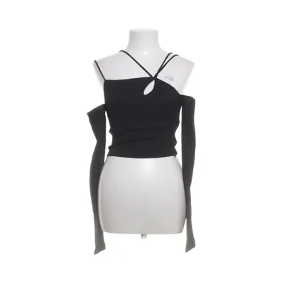 Crop top (Noir) de Hanna Schönberg x NA-KD Élasthane, Polyester