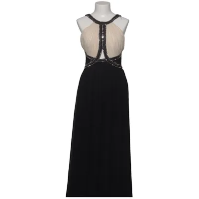 Aftonklänning (Svart, Beige) från Little Mistress Elastan, Polyester